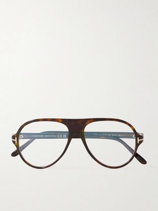 Oversized D-Frame Tortoiseshell Acetate Optical Glasses