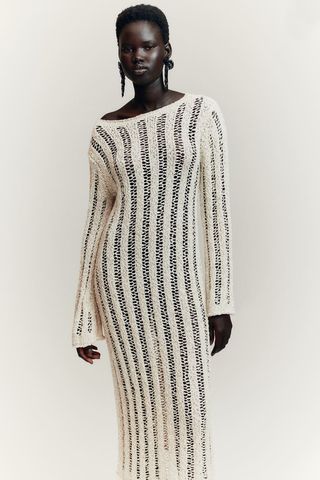 H&M Ladder-Stitch-Look Knit Dress