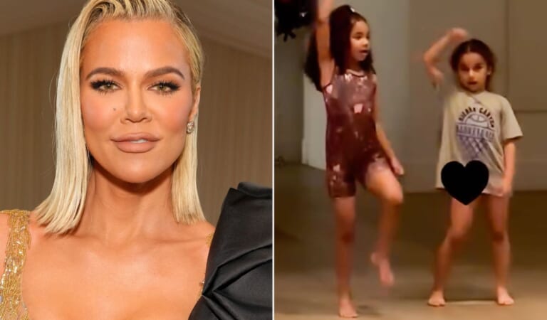Khloé Kardashian’s Daughter True and Niece Dream Show Off Their Dance Moves
