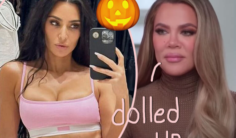 Kim & Khloé Kardashian Totally Rock Matching Halloween Costumes!