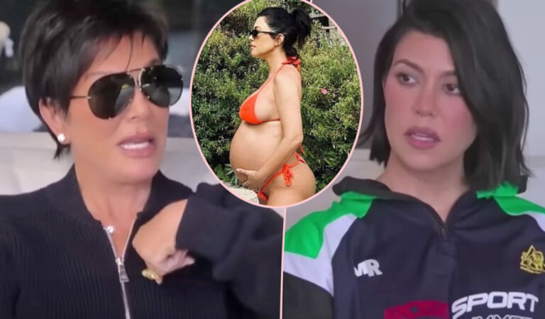 Kris Jenner DID Know About Kourtney Kardashian’s Pregnancy – But ‘Wasn’t Very Happy’ To See The Reveal On TV!