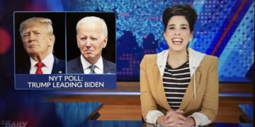 Late-night hosts react to poll favoring Trump over Biden