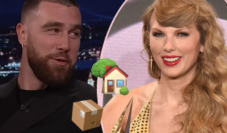 Taylor Swift MOVES IN With Travis Kelce – For The Next Few Weeks Anyway!