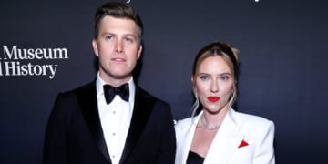 Scarlett Johansson and Husband Colin Jost Coordinate at Museum Gala 