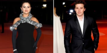 Brooklyn Beckham Holds Selena Gomez's Dress Train at Academy Museum Gala