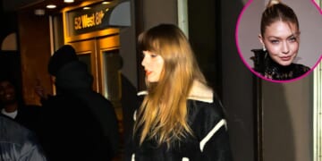 Taylor Swift Rocks Shearling Jacket From Gigi Hadid’s Brand Out in NYC