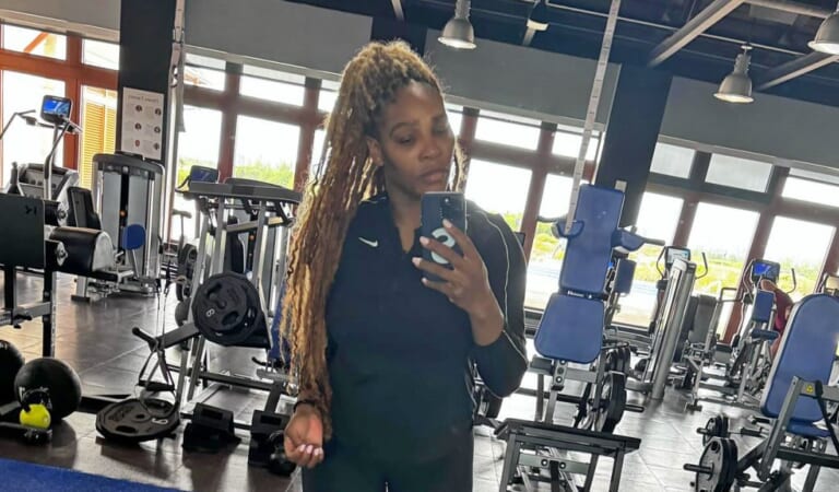 Serena Williams Jokes She Finally Found the Perfect Gym Selfie Angle