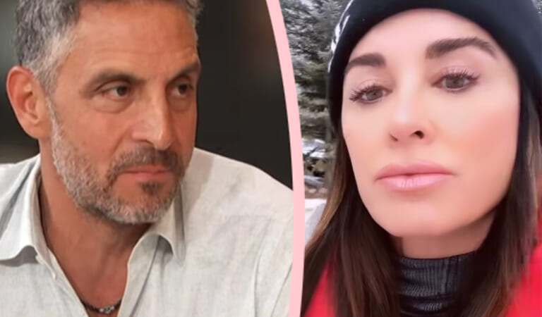 Awkward! Kyle Richards & Mauricio Umansky Reunite For Family Ski Trip In Aspen After His Partying!