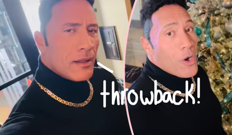 The Rock Dresses As His Younger Self – Complete With Fanny Pack – For Hilarious Christmas Song!