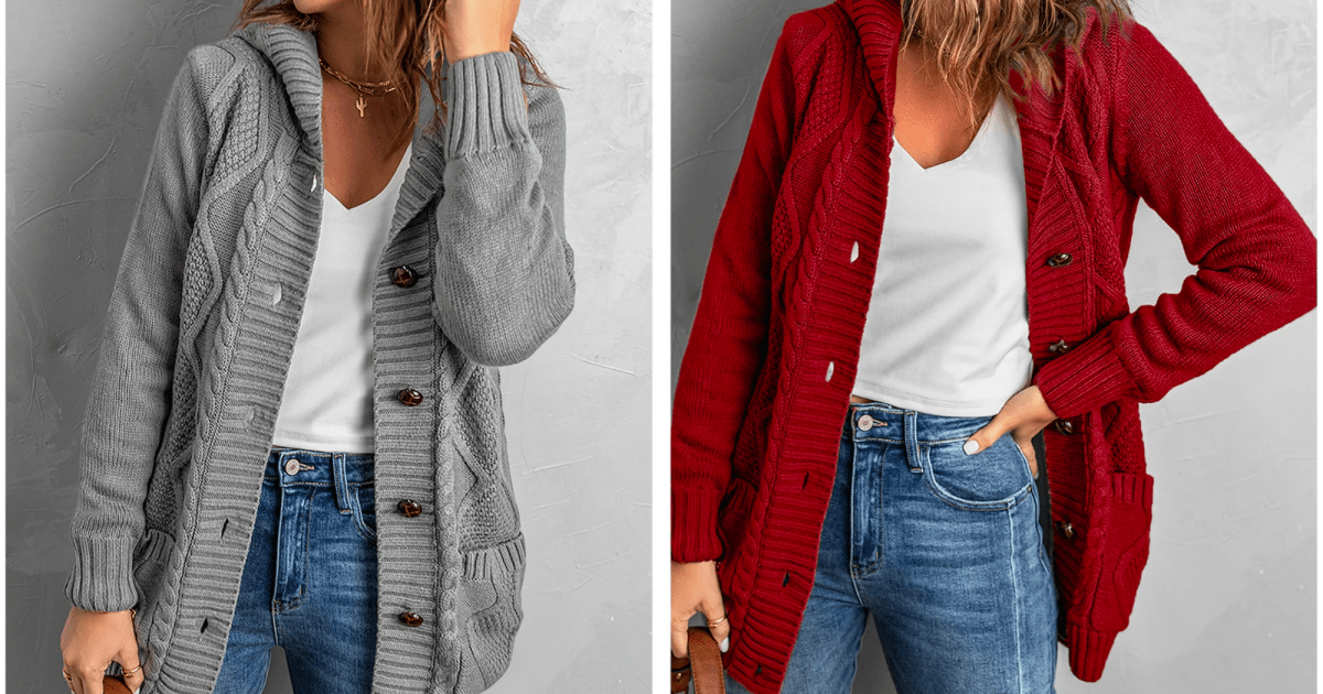 I’m Ready to Cozy Up With This Hooded Cardigan Through Spring