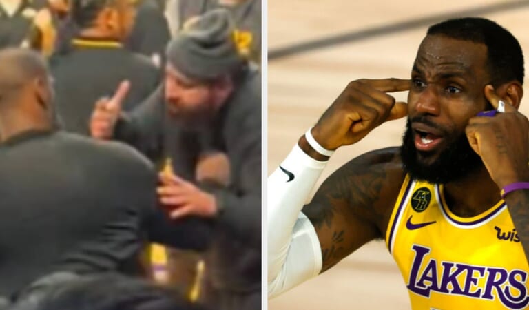 LeBron James Reacts To Fan Who Snuck Onto The Court