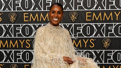 Emmy Awards 2023 Red Carpet Arrivals feature Issa Rae attends the 75th Primetime Emmy Awards