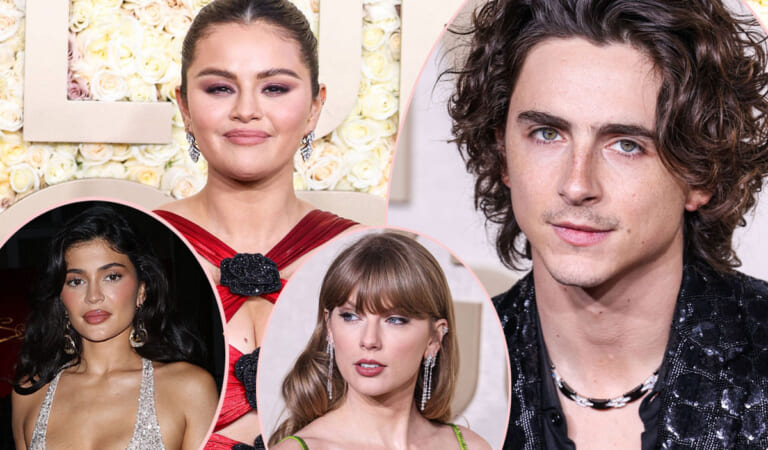 Selena Gomez & Taylor Swift ‘Absolutely’ Were NOT Gossiping About Kylie Jenner & Timothée Chalamet At Golden Globes?! Hmm…