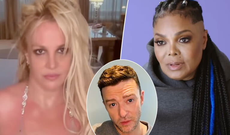 Britney Spears Posts & DELETES Glowing Tribute To Janet Jackson Amid Justin Timberlake Feud!