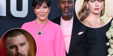 Kris Jenner's BF SLAMMED For Lurking Around Taylor Swift & Travis Kelce At Super Bowl Party