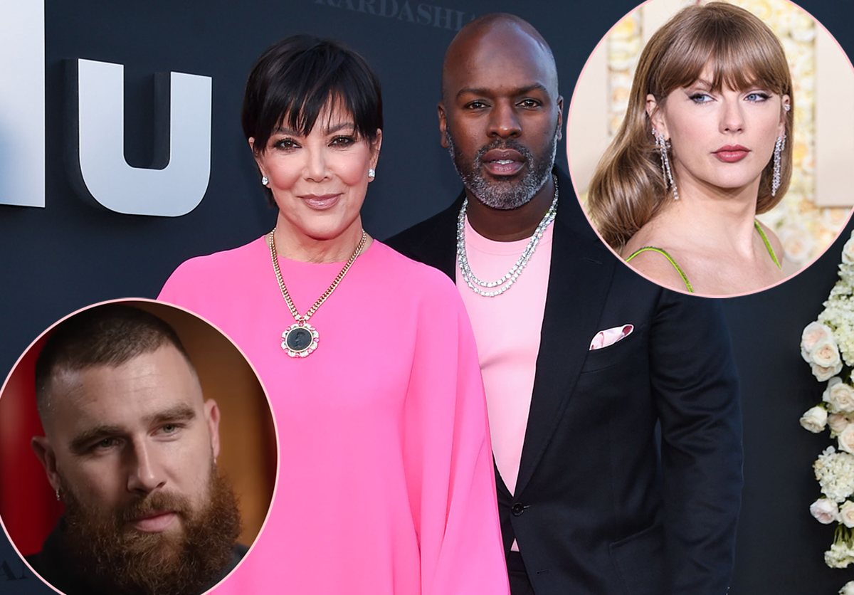Kris Jenner's BF SLAMMED For Lurking Around Taylor Swift & Travis Kelce At Super Bowl Party