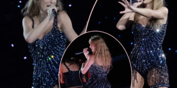 Taylor Swift Nearly Falls Off Her Chair During HOT Eras Tour Performance!