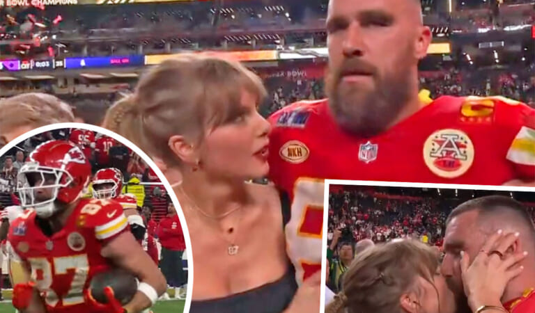 Taylor Swift Sweetly Makes Out With Travis Kelce After Nail-Biting Super Bowl WIN!!!