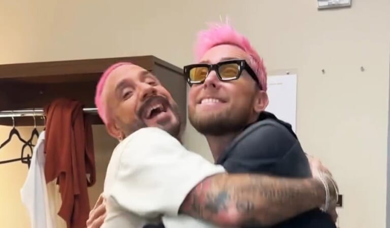 Lance Bass and AJ McLean Debut Matching Pink Hair: ‘Girl Dads’