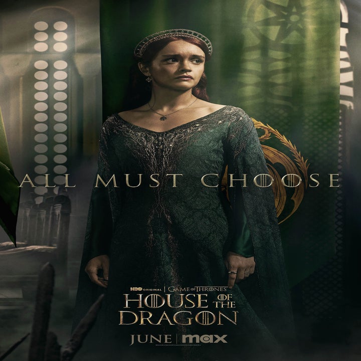 A poster for House of the Dragon Season 2 featuring Alicent