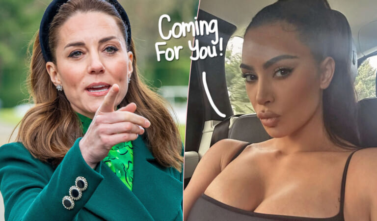 Kim Kardashian Jokes About Going To ‘Find’ Princess Catherine – & Fans Are Mixed!