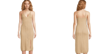 This Beachy Crochet Dress Is the Perfect Slinky Date Night Look