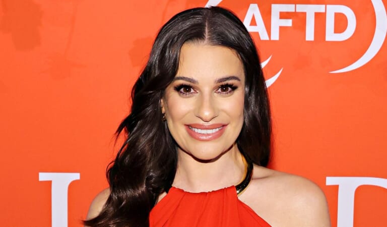 Pregnant Lea Michele Shows Off Her Baby Bump at Red Carpet Event