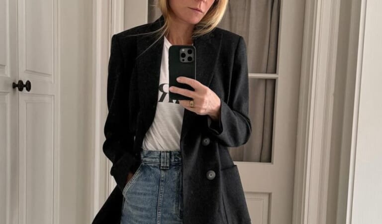 Gwyneth Paltrow Just Styled Culotte Jeans In The Chicest Way