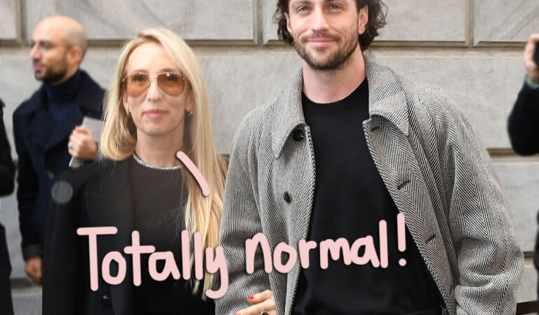 Aaron Taylor-Johnson & His Wife Hooked Up When He Was A Teenager & She Was 42. She Swears The Age Gap Isn’t Noticeable.