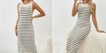 Sport Sexy Stripes With This Affordable Sleeveless Maxi Dress