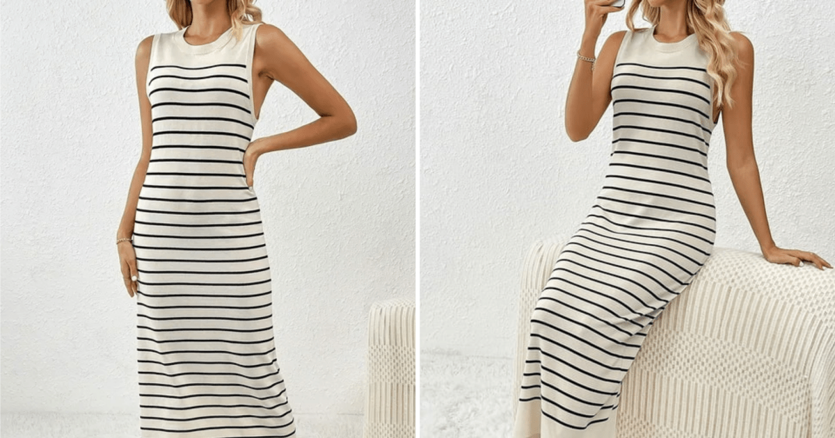 Sport Sexy Stripes With This Affordable Sleeveless Maxi Dress